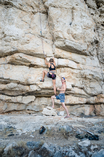 Climbing at Stracine - Hvar