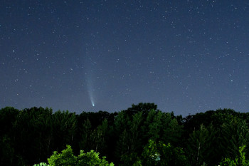Comet NEOWISE shot at home