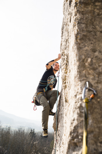 hot climbing day in february ?!?!, Eulenstein, Frankenjura