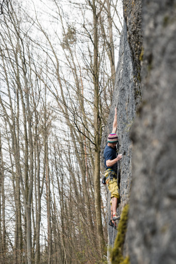 last climbing before the lockdown at Freistein, Frankenjura