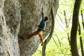 Projecting at Werner-Bösel-Wand and Neppwand, Frankenjura